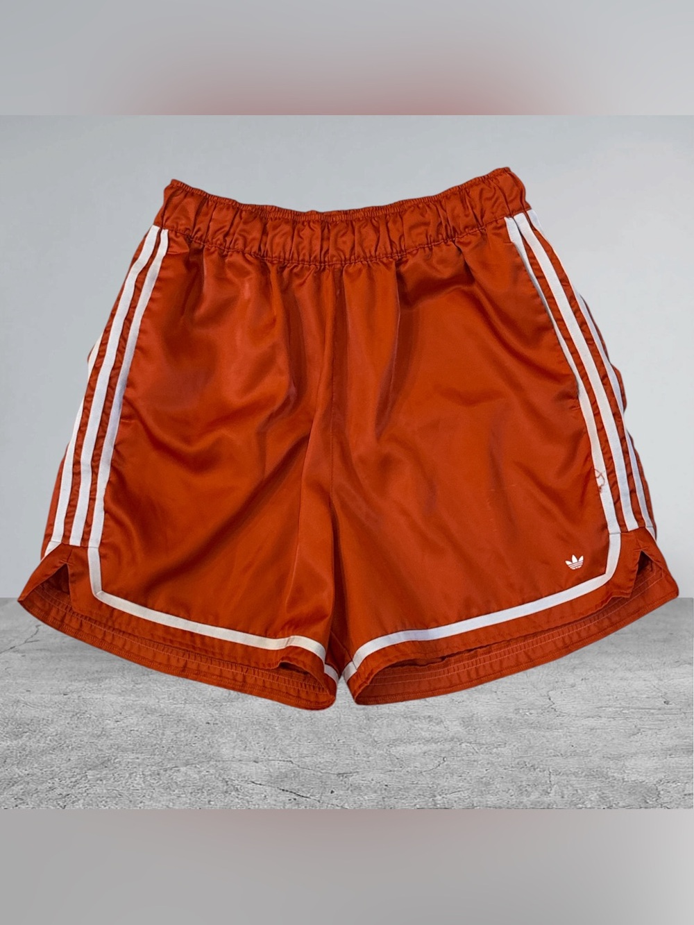 Adidas Hoop Prep Shorts Originals Basketball Preloved Red Satin/White Sz L